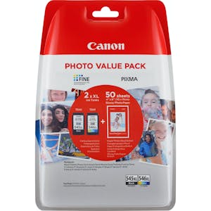 Canon Tinte PG-545XL/CL-546XL schwarz/dreifarbig hohe Kapazität Multipack (8286B005)_Image_0