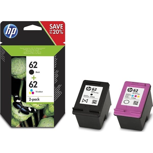 HP Druckkopf mit Tinte 62 schwarz/dreifarbig (N9J71AE)_Image_1