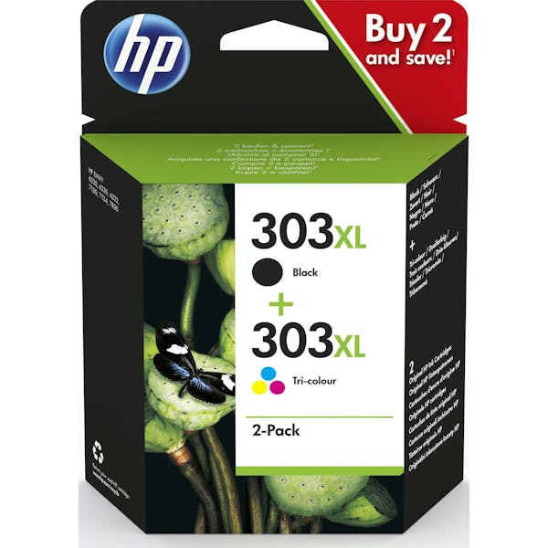 HP Druckkopf mit Tinte 303XL Combopack schwarz/dreifarbig (3YN10AE)_Image_0