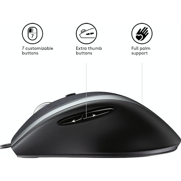 Logitech M500 Corded Mouse Refresh, USB (910-003725/910-003726)_Image_3