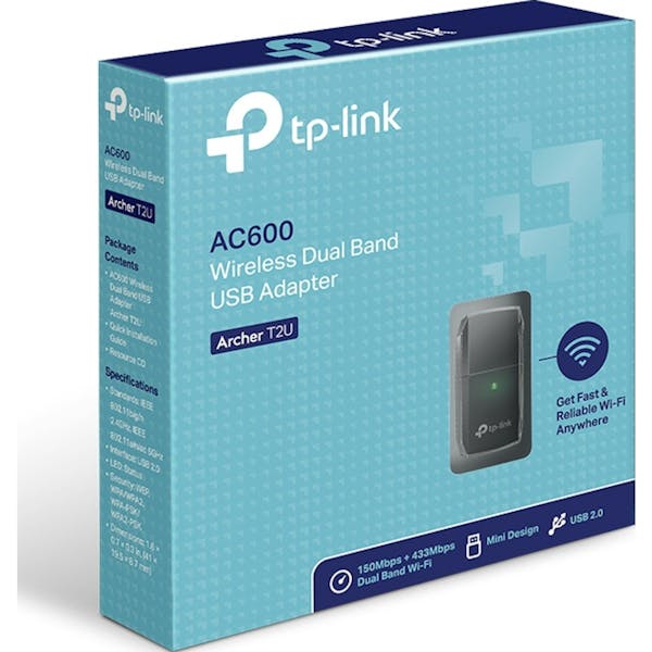 TP-Link AC600 DualBand, 2.4GHz/5GHz WLAN, USB-A 2.0 [Stecker] (Archer T2U)_Image_2