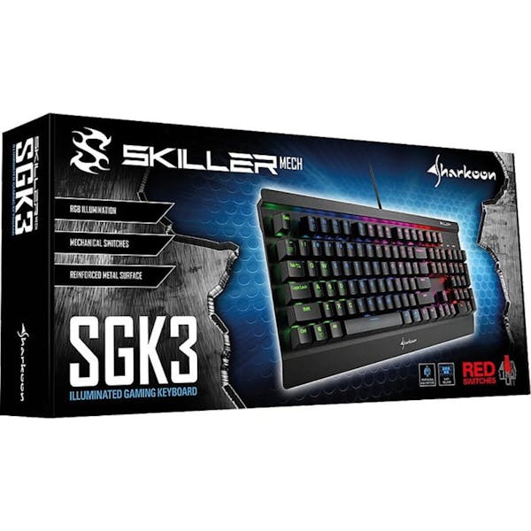 Sharkoon Skiller Mech SGK3, LEDs RGB, Kailh RED, USB, DE (4044951019700)_Image_3