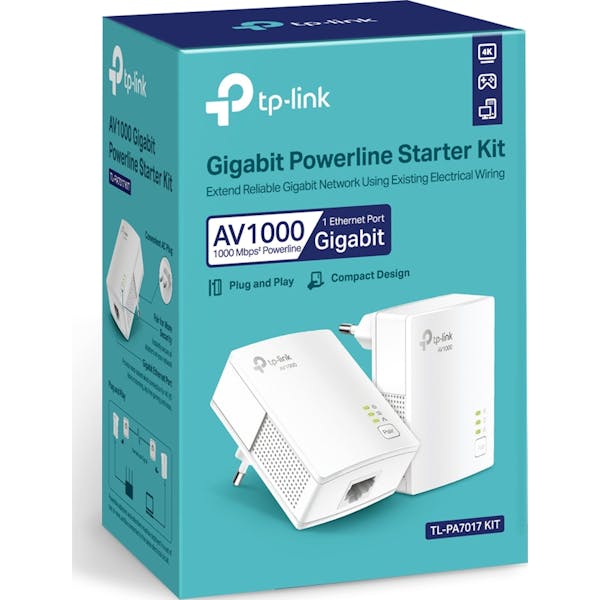 TP-Link Powerline AV1000, HomePlug AV2, RJ-45, 2er-Pack (TL-PA7017-KIT)_Image_3