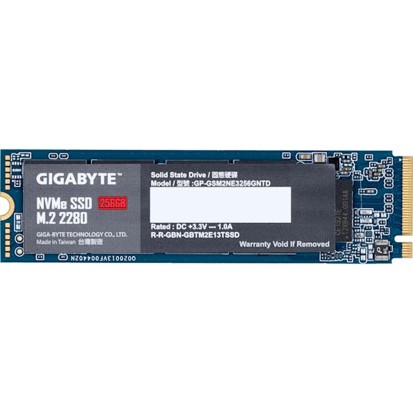 GIGABYTE NVMe SSD M.2 2280 256GB, M.2 2280 / M-Key / PCIe 3.0 x4 (GP-GSM2NE3256GNTD)_Image_0