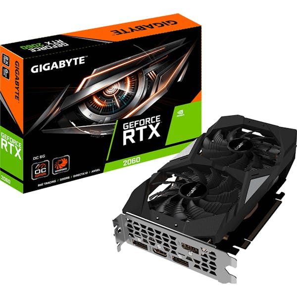 GIGABYTE GeForce RTX 2060 OC 6G (Rev. 2.0), 6GB GDDR6, HDMI, 3x DP (GV-N2060OC-6GD)_Image_1