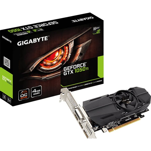 GIGABYTE GeForce GTX 1050 Ti OC LP 4G, 4GB GDDR5, DVI, 2x HDMI, DP (GV-N105TOC-4GL)_Image_2