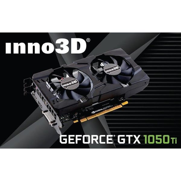 INNO3D GeForce GTX 1050 Ti Twin X2, 4GB GDDR5, DVI, HDMI, DP (N105K-2DDV-M5CM)_Image_1