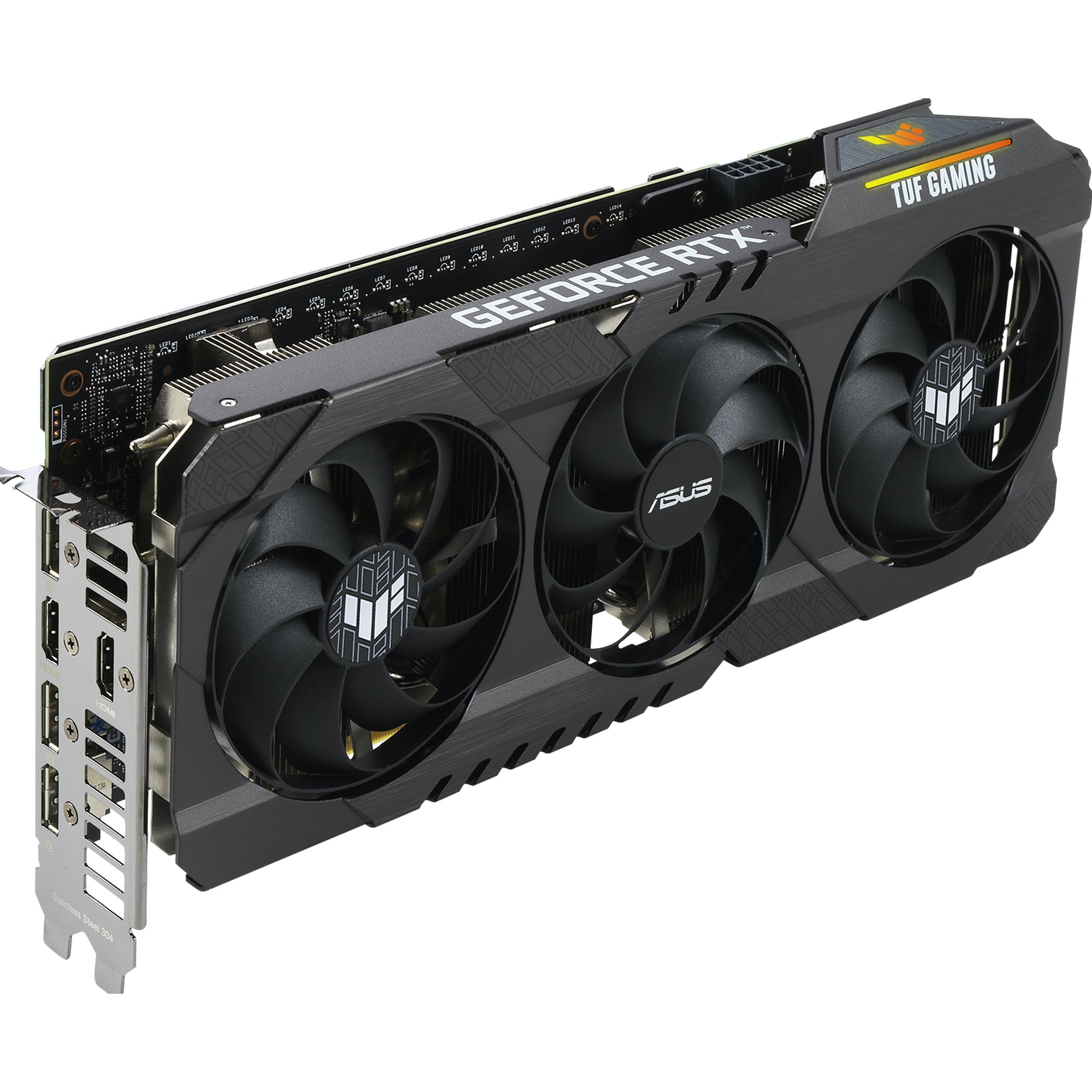 ASUS NVIDIA RTX3060 搭載 Axial-techファンと2スロット設計 DUAL