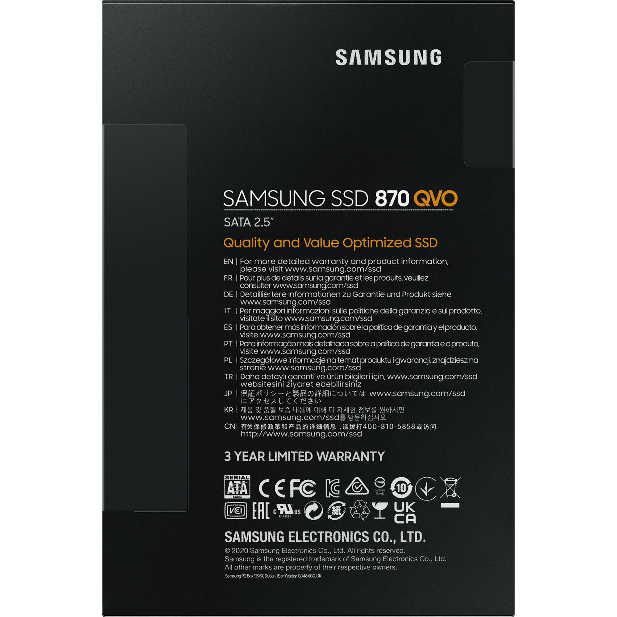 Samsung SSD 870 QVO 8TB, SATA (MZ-77Q8T0BW) » Computer-Company