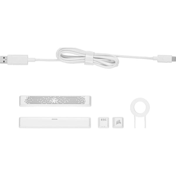Corsair Gaming K65 RGB MINI 60% Layout weiß, MX SPEED RGB Silver, USB, DE (CH-9194114-DE)_Image_5