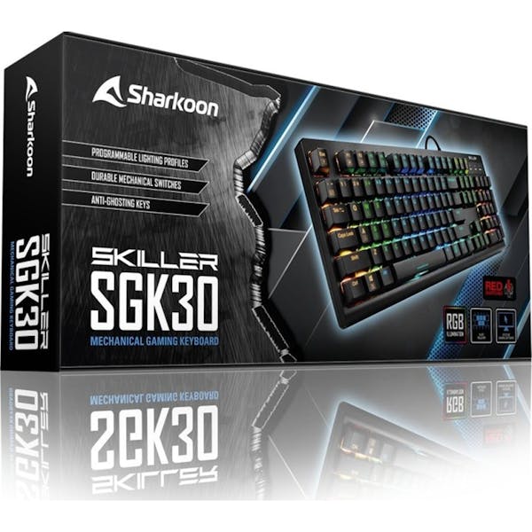 Sharkoon Skiller Mech SGK30, LEDs RGB, Huano RED, USB, DE (4044951030002)_Image_2