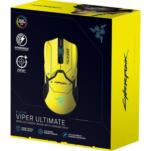 Razer Viper Ultimate mit Ladestation, Cyberpunk 2077 Edition, USB (RZ01-03050500-R3M1)_Image_7