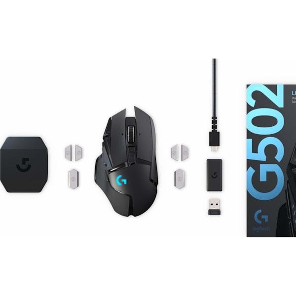 Logitech G502 Lightspeed Wireless Gaming Mouse schwarz, USB (910-005567/910-005568)_Image_6