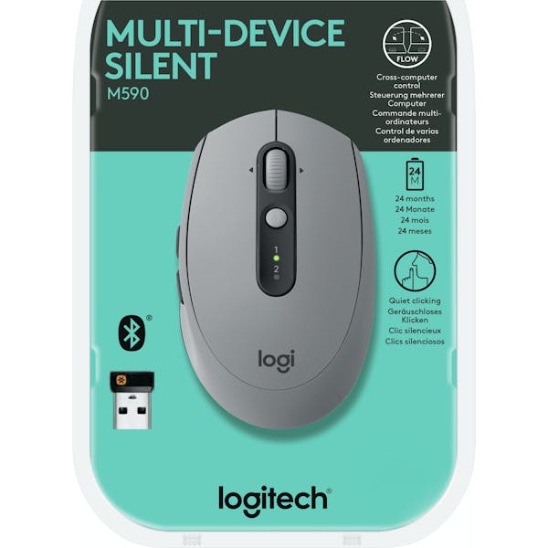 Logitech M590 Multi-Device Silent, grau, USB/Bluetooth (910-005198)_Image_5