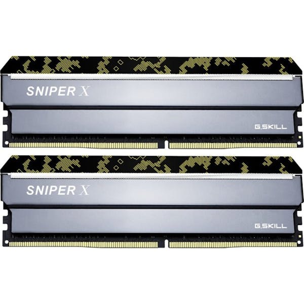 G.Skill SniperX Digital Camouflage DIMM Kit 16GB, DDR4-3200, CL16-18-18-38 (F4-3200C16D-16GSXKB)_Image_0