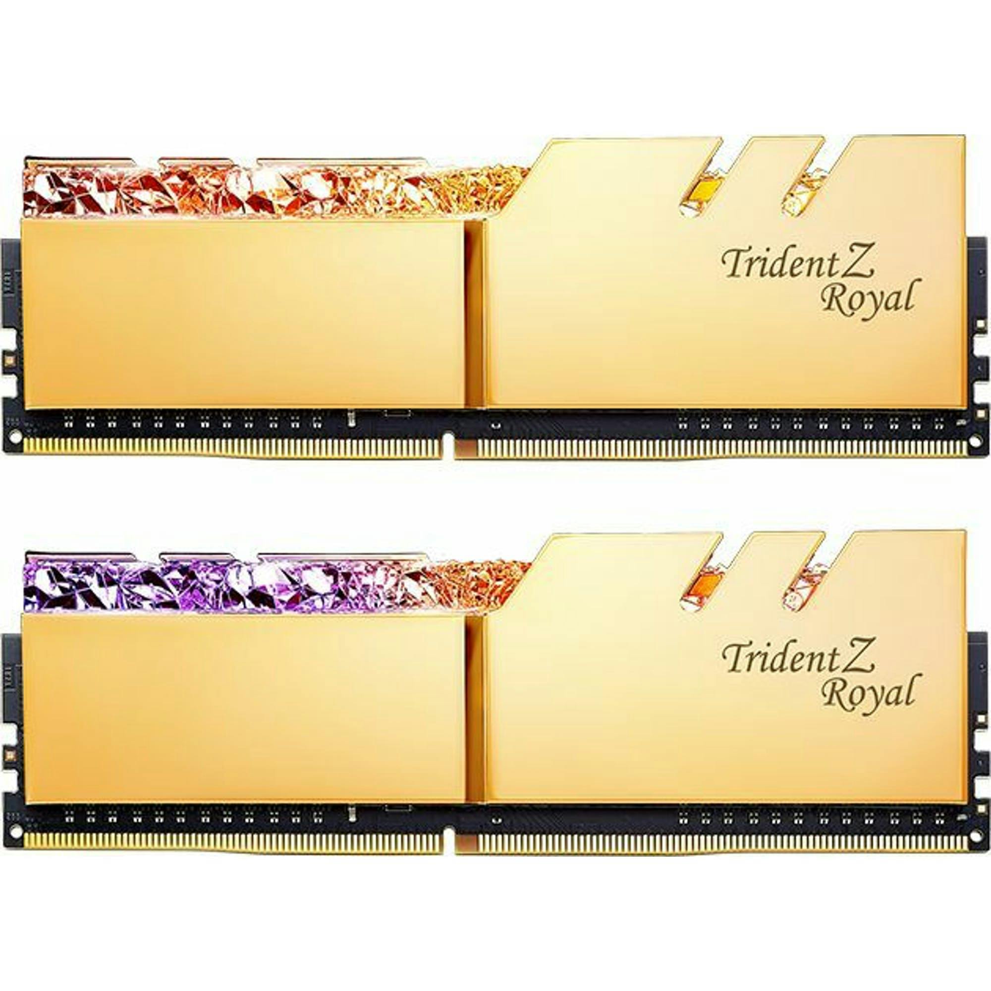 G.Skill Trident Z Royal gold DIMM Kit 16GB, DDR4-3000, CL16-18-18-38 (F4-3000C16D-16GTRG)_Image_0