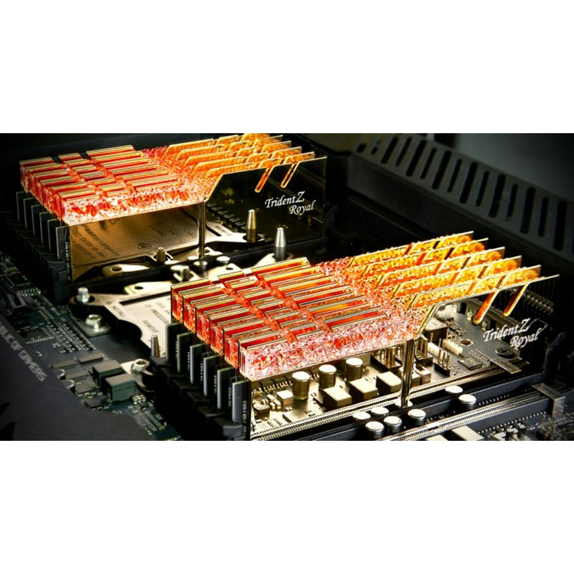 G.Skill Trident Z Royal gold DIMM Kit 16GB, DDR4-3000, CL16-18-18-38 (F4-3000C16D-16GTRG)_Image_5