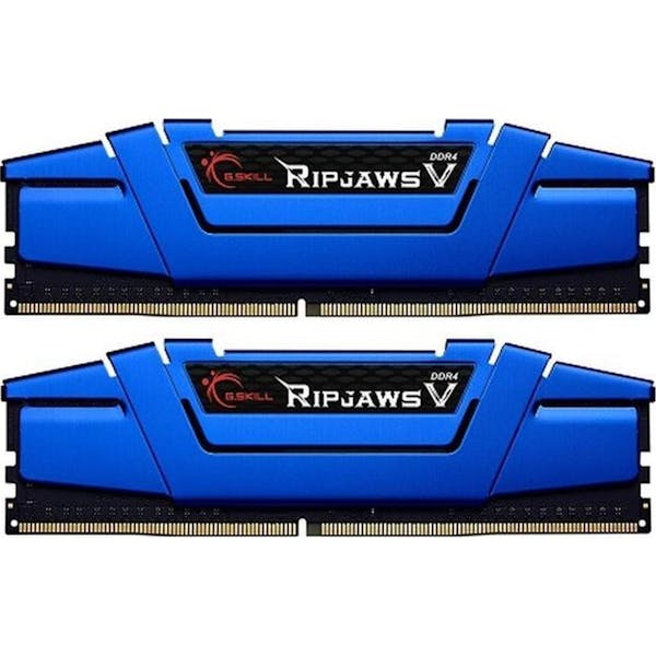 G.Skill RipJaws V blau DIMM Kit 16GB, DDR4-2400, CL15-15-15-35 (F4-2400C15D-16GVB)_Image_0