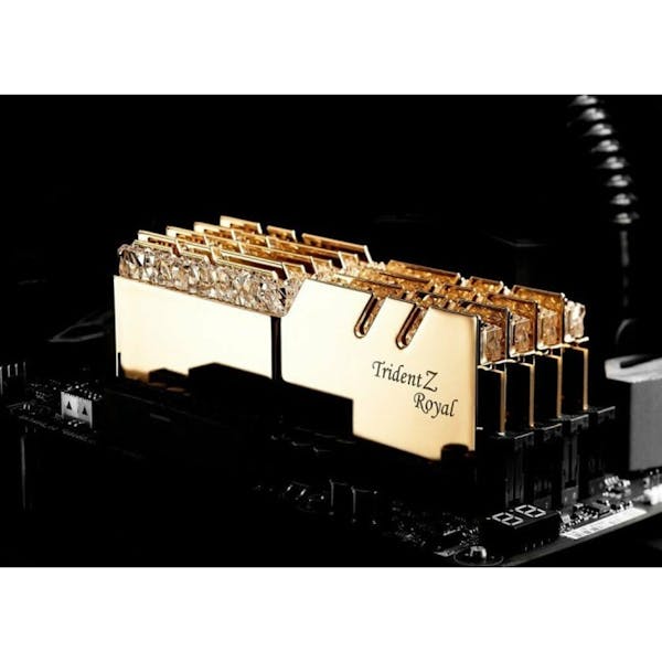 G.Skill Trident Z Royal gold DIMM Kit 16GB, DDR4-3200, CL16-18-18-38 (F4-3200C16D-16GTRG)_Image_4