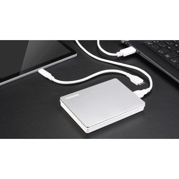 Toshiba Canvio Flex silber 2TB, USB 3.0 Micro-B (HDTX120ESCCA)_Image_4