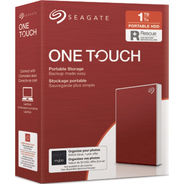 Seagate One Touch Portable HDD Red +Rescue 1TB, USB 3.0 Micro-B (STKB1000403)_Image_3