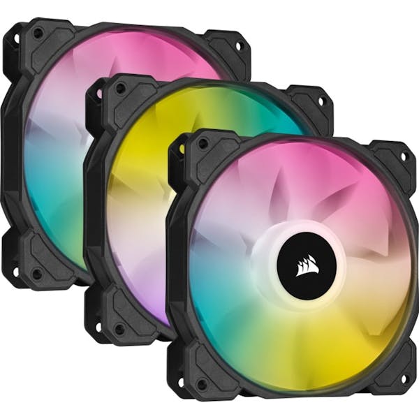 Corsair SP Series iCUE SP120 RGB Elite Triple Fan Kit, 120mm, 3er-Pack, LED-Steuerung (CO-9050109-WW)_Image_0