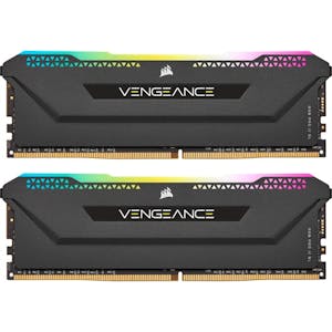 Corsair Vengeance RGB PRO SL schwarz DIMM Kit 16GB, DDR4-3200, CL16-20-20-38 (CMH16GX4M2E3200C16)_Image_0