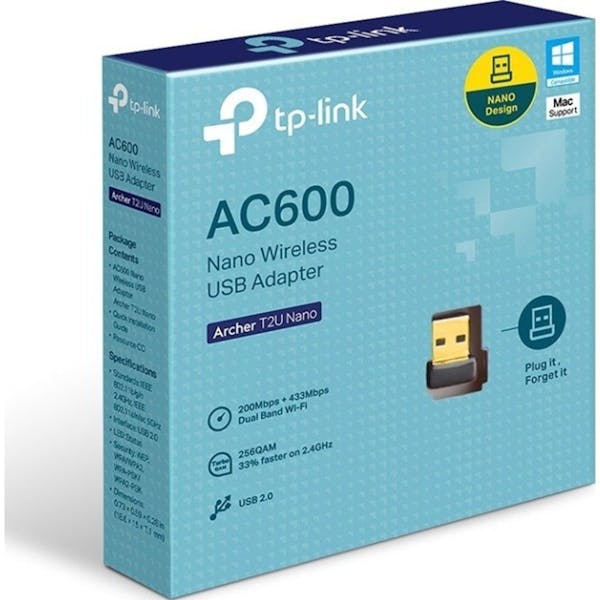 TP-Link AC600 Nano DualBand, 2.4GHz/5GHz WLAN, USB-A 2.0 [Stecker] (Archer T2U Nano)_Image_4