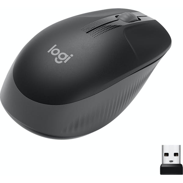 Logitech M190 Full-Size Wireless Mouse dunkelgrau, USB (910-005905)_Image_1