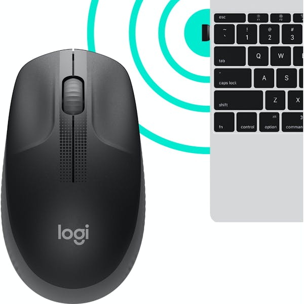 Logitech M190 Full-Size Wireless Mouse dunkelgrau, USB (910-005905)_Image_3