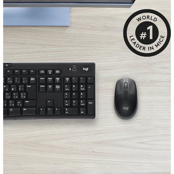 Logitech M190 Full-Size Wireless Mouse dunkelgrau, USB (910-005905)_Image_4