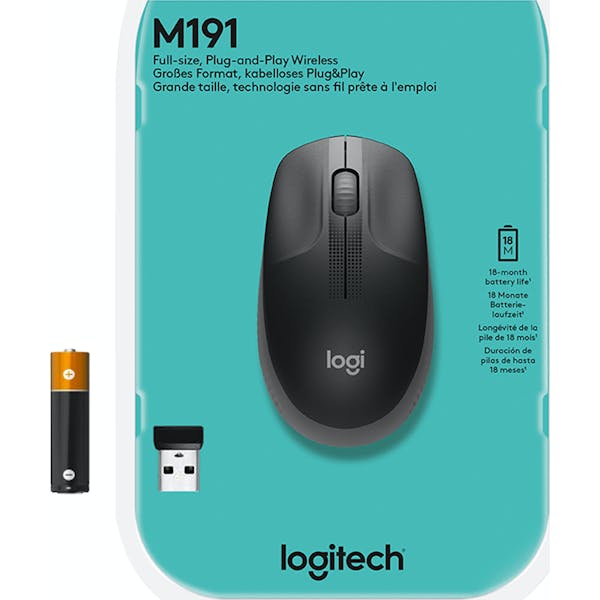 Logitech M190 Full-Size Wireless Mouse dunkelgrau, USB (910-005905)_Image_6