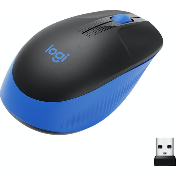 Logitech M190 Full-Size Wireless Mouse blau, USB (910-005907)_Image_1