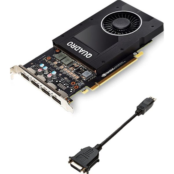PNY Quadro P2000, 5GB GDDR5, 4x DP, bulk (VCQP2000-BLK)_Image_0