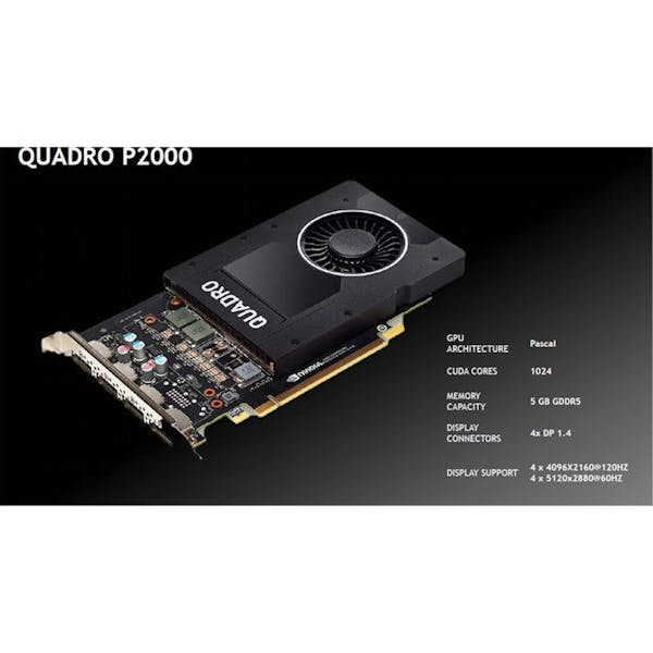 PNY Quadro P2000, 5GB GDDR5, 4x DP, bulk (VCQP2000-BLK)_Image_6