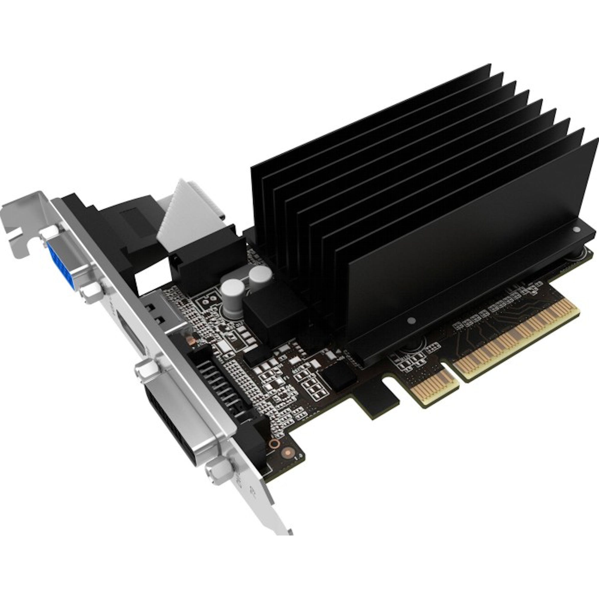 Palit GeForce GT 710, 2GB DDR3, VGA, DVI, HDMI (NEAT7100HD46H ...