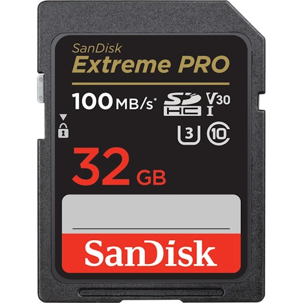 SanDisk Extreme PRO R100/W90 SDHC 32GB, UHS-I U3, Class 10 (SDSDXXO-032G)_Image_0