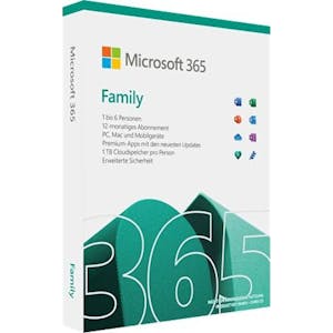 Microsoft Office 365 Family, 1 Jahr, PKC (deutsch) (PC/MAC) (6GQ-01580 )_Image_0