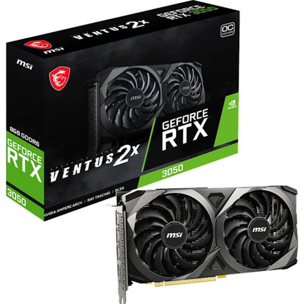 MSI GeForce RTX 3050 Ventus 2X 8G OC, 8GB GDDR6, HDMI, 3x DP (V397-418R)_Image_1