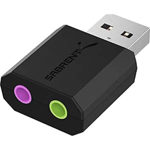 Sabrent USB External Stereo 3D Sound Adapter (AU-MMSA)_Image_0