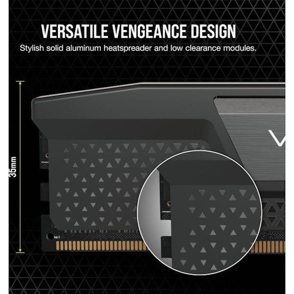 Corsair Vengeance schwarz DIMM Kit 32GB, DDR5-5200, CL40-40-40-77, on-die ECC (CMK32GX5M2B5200C40)_Image_7