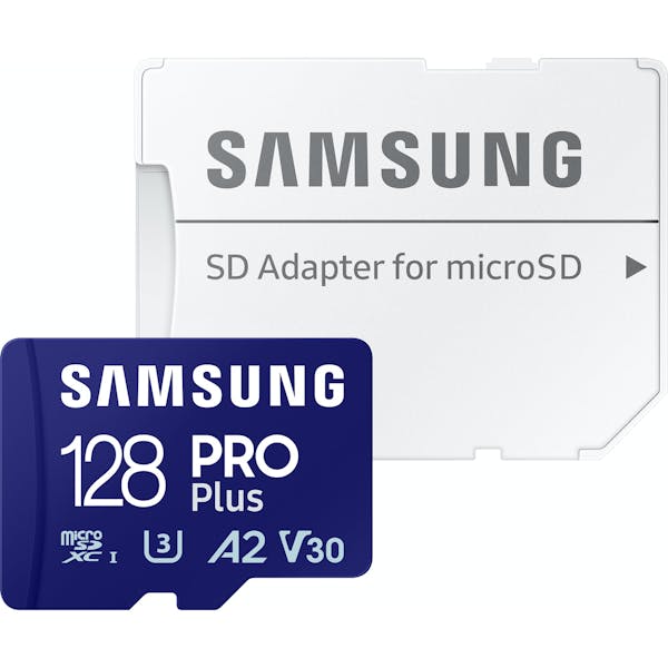 Samsung PRO Plus R180/W130 microSDXC 128GB Kit, UHS-I U3, A2, Class 10 (MB-MD128SA/EU)_Image_1