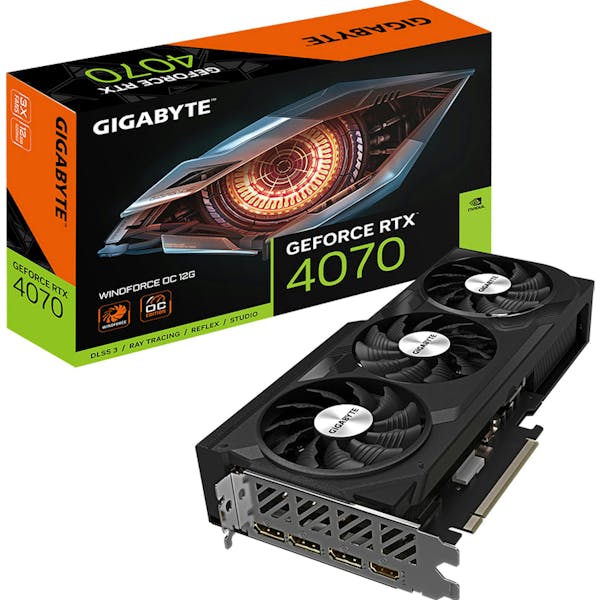 GIGABYTE GeForce RTX 4070 Windforce OC 12G, 12GB GDDR6X, HDMI, 3x DP (GV-N4070WF3OC-12GD)_Image_1