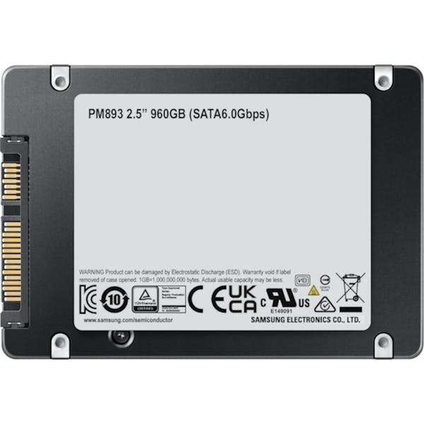 Samsung Enterprise SSD PM893 3.84TB, 2.5"/SATA 6Gb/s (MZ-7L33T800 / MZ7L33T8HBLT-00W07)_Image_2