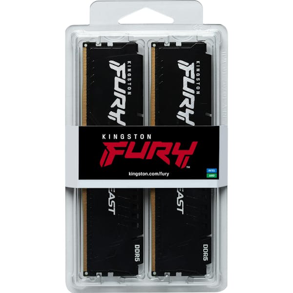 Kingston FURY Beast schwarz DIMM Kit 128GB, DDR5-5200, CL40-40-40, on-die ECC (KF552C40BBK4-128)_Image_1