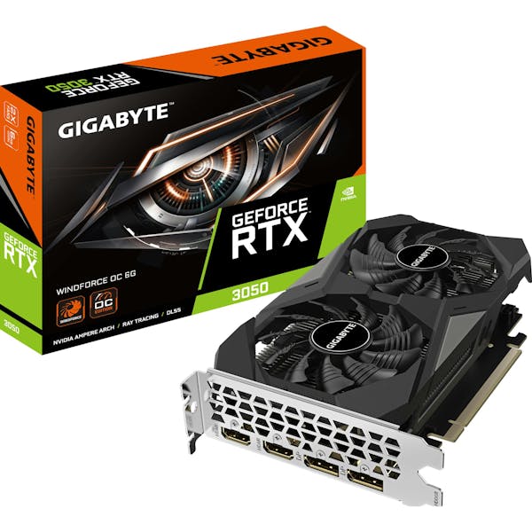 GIGABYTE GeForce RTX 3050 Windforce OC 6G, 6GB GDDR6, 2x HDMI, 2x DP (GV-N3050WF2OC-6GD)_Image_1