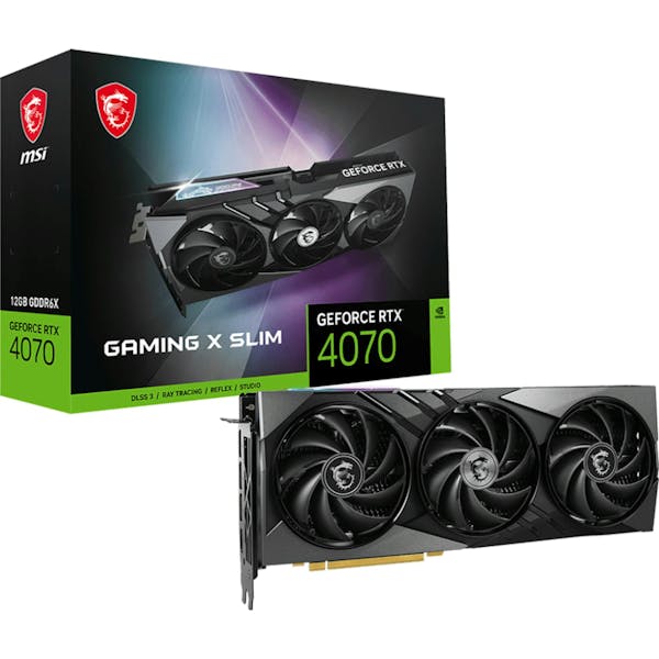 MSI GeForce RTX 4070 Gaming X Slim 12G, 12GB GDDR6X, HDMI, 3x DP (V513-251R)_Image_0