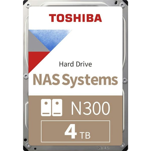 Toshiba N300 NAS Systems 4TB, 24/7, 512e / 3.5" / SATA 6Gb/s, bulk (HDWQ140UZSVA)_Image_0