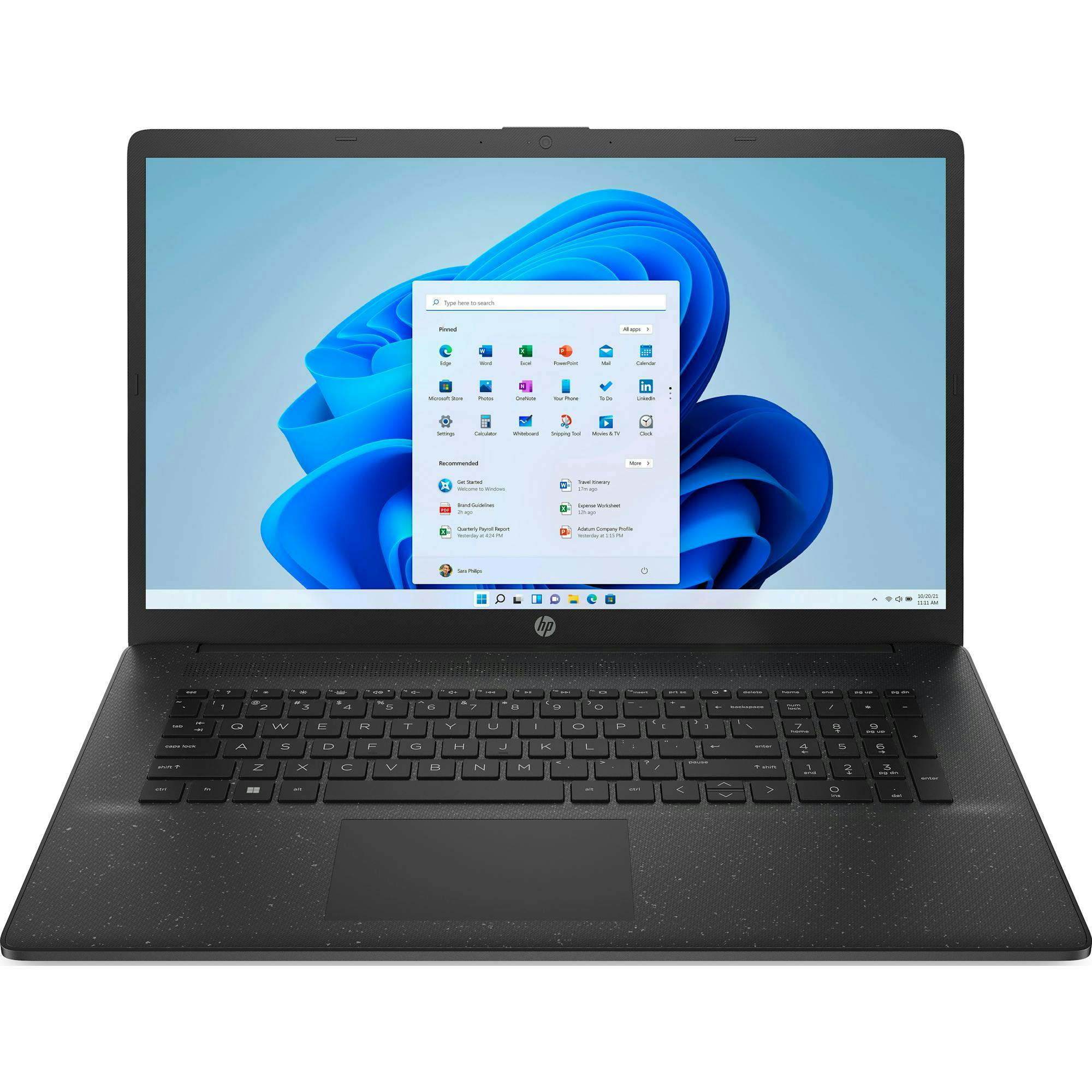 HP 17-cn0013ng, Jet Black, Celeron N4120, 8GB RAM, 512GB SSD, DE (A33TFEA#ABD)_Image_0