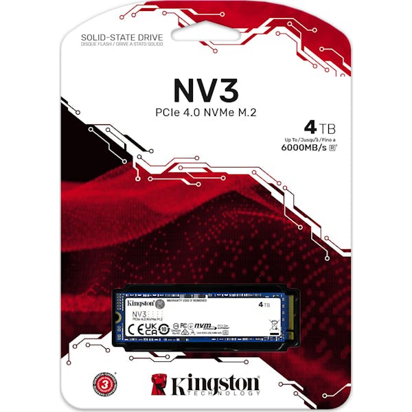 Kingston NV3 NVMe PCIe 4.0 SSD 4TB, M.2 2280 / M-Key / PCIe 4.0 x4 (SNV3S/4000G)_Image_2